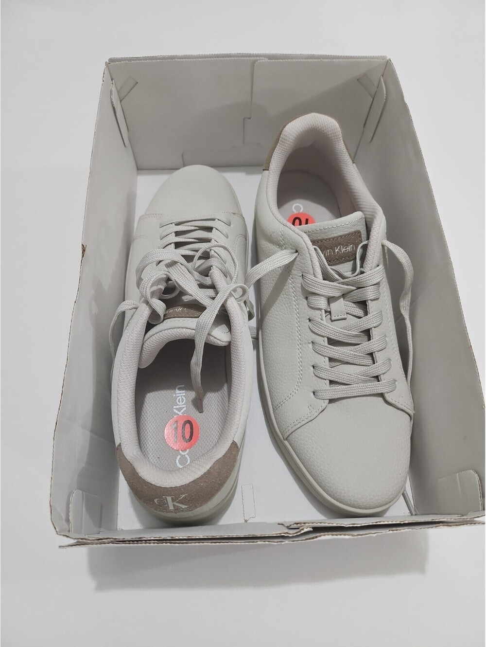 Calvin Klein Men's Lukani-M Light Gray Lace Up Sneakers Size 10M New Without Tag